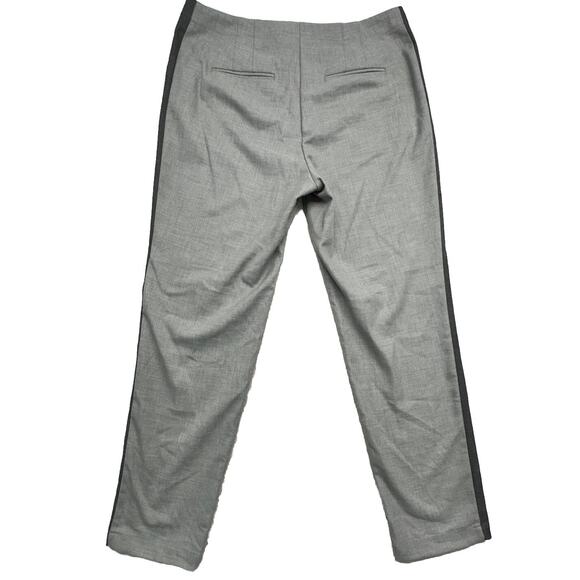 J Jill Womens Size 12 Heather Gray Tuxedo Stripe Pant Career Workwear - Picture 7 of 10